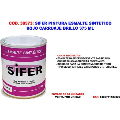 Sifer Carriage Émail Synthétique Rouge Brillant 375 ml