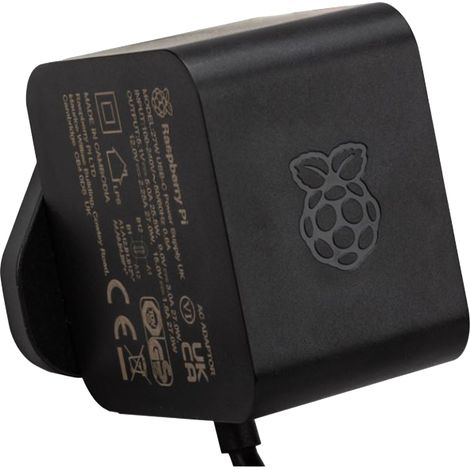 RASPBERRY PI Netzteil, USB-C, 27 W, schwarz