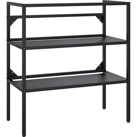 Maison Exclusive - Badezimmer Waschtischgestell Schwarz 79x38x83