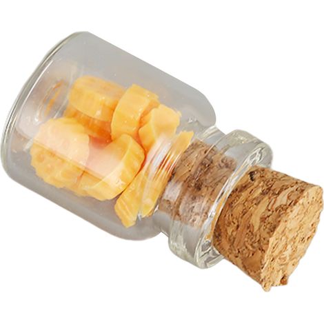 10 pièces Mini Aliments Maison de Poupée, Conserves Factices Mignonnes Décorations Créatives Beige (1/5)