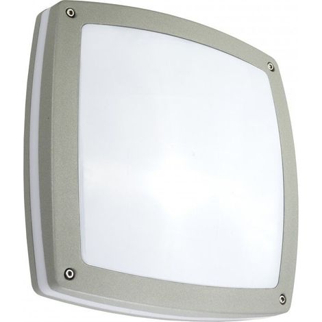 Plafoniera esterna 30cm 2xE27 argento IP44 SU-MA Nex (1/4)