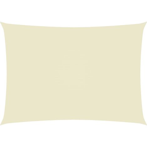 Vela ombreggiante/ombrellone rettangolare in tessuto Oxford 2,5 x 4 m crema 020009566