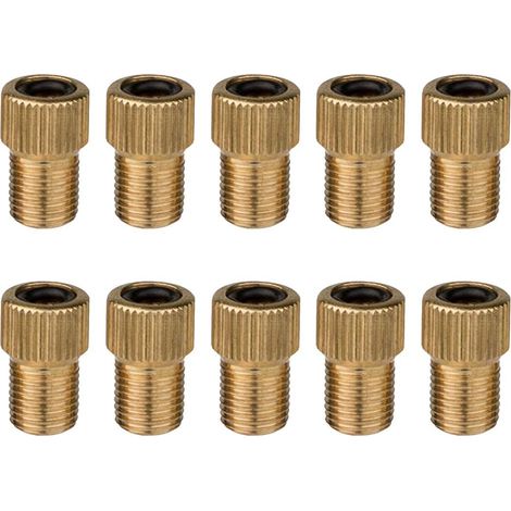 10pcs Valve Adapter - Presta Schrader Valve Bicycle Adapter - with Sealing Ring
