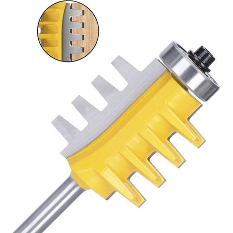 Couteau de faucon à dents coniques, manche de 6mm, foret de rabotage, foret conique pour le travail du bois, outil de fraisage, foret de rabotage (1/5)