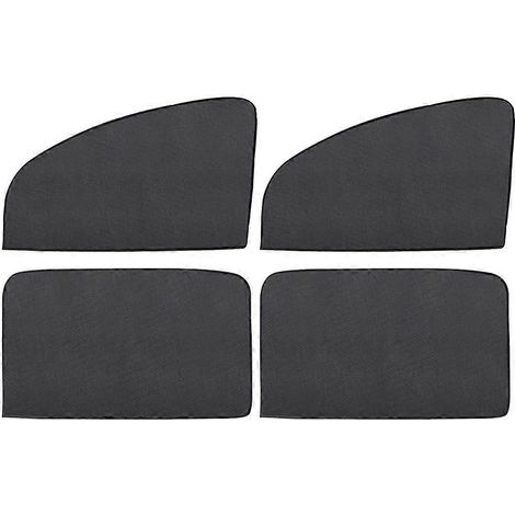 Lot de 4 pare-soleil magnétiques pour vitres de voiture, idéaux pour les bébés.-78X50cm-Black (1/3)