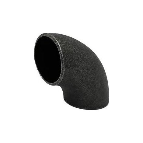 COUDURE À SOUDER 90° EN ACIER AU CARBONE NOIR Dimensions : 1"1/2 D.ext. 48,3 mm