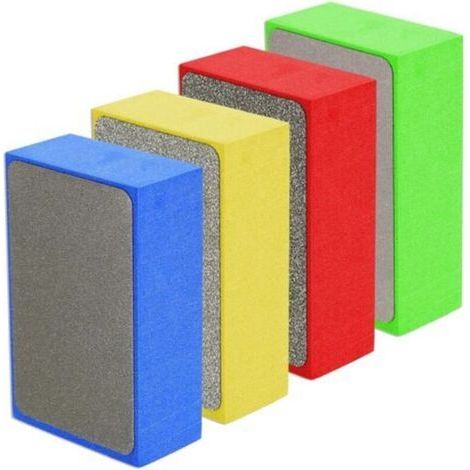 4x Diamant-Handpolierpads, Betonschleifklötze, Schleifkeil, Schleifschwammpads für Fliesen, Porzellan, Stein, Keramik, Granit, Marmor, Glas, 60, 100, 200, 4 (1/5)