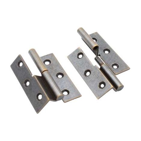Cerniera A Collo Ottone Bronzato Mm.50X40 Sinistra