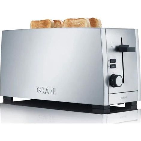 Graef TO100 tostadora acero inoxidable 4 rebanadas