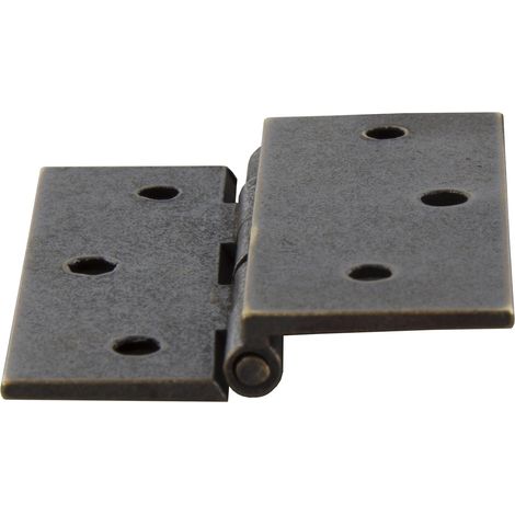 CERNIERA FRESATA 1/2 COLLO OTTONE BRONZ 50X40 MM- MARIVA- 24,0 pz