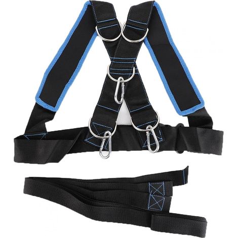 Harnais de traîneau, harnais de résistance de harnais de traction de pneu réglable pour le sport Harnais de traîneau pour tirer la forme physique avec des bretelles pour l'entraînement de résistance d (1/5)
