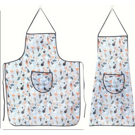 Tablier De Cuisine - Tablier Polyester Tissé Pour Cuisiner Et Pâtisser - 1 Pièce (1/4)