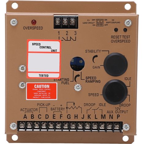 Régulateur de vitesse électronique pour moteur, carte de contrôle en alliage d'aluminium pour générateur, ESD5570E, 12V 24V (1/5)
