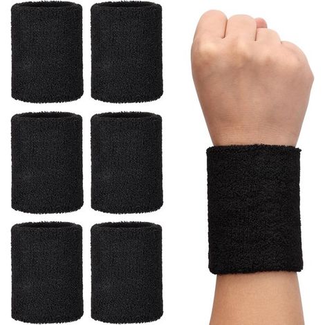 Elastisches Schweißband-Set für Damen und Herren – Ideal für Laufen, Fitness und Sport – Bequem – 6 Stück (1/5)