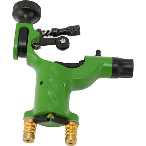 Machine à tatouer professionnelle en alliage d'aluminium, portable, liner et shader, pistolet motorisé pour artistes tatoueurs, vert (1/5)