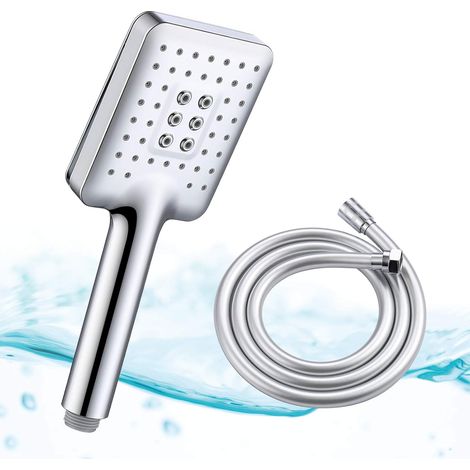 Douchette à main, économique en eau, avec flexible, pour une utilisation quotidienne dans la salle de bain, pour plus de confort et un usage quotidien sous la douche.-AquaForge (1/5)