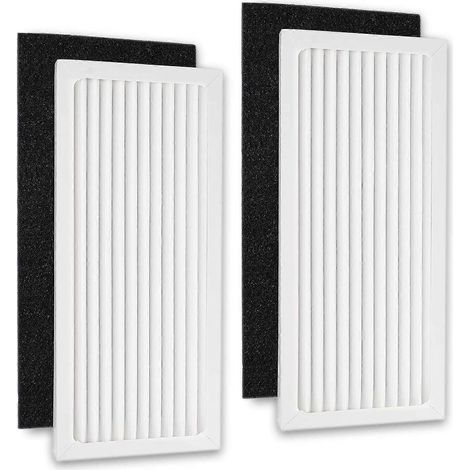 2-pack 04383 HEPA-vervangingsfilters, compatibel met Hamilton Beach 04383 luchtreiniger, 04384, 04385 en 04386A HEPA-filtervervanging (1/4)