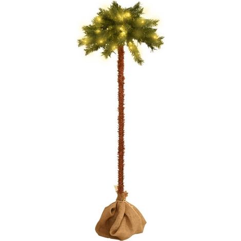 vidaXL Künstliche Palme mit LEDs, 150 cm (1/5)