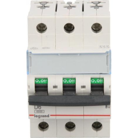 Interruptor automático 3P D 6A 6kA CA S303 TX3 403751