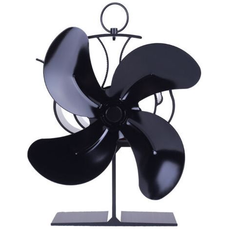 Ventilateur de cheminée, ventilateur thermique à bois, conception silencieuse, adapté à la circulation de la chaleur écologique domestique -21×13×16CM (1/5)