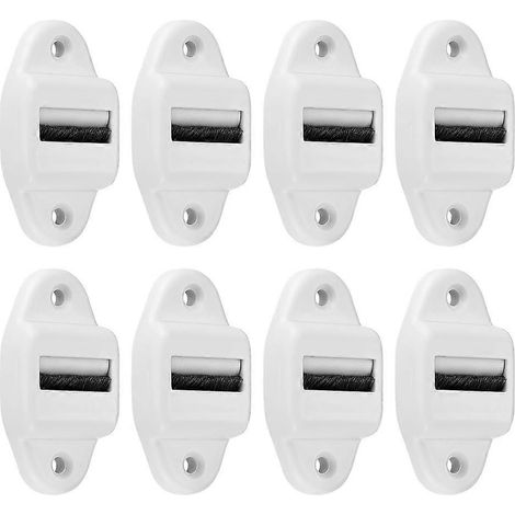 Lot de 8 guides-courroie pour volet roulant avec rouleau et brosse (pour une largeur de courroie jusqu'à 23 mm) (1/5)
