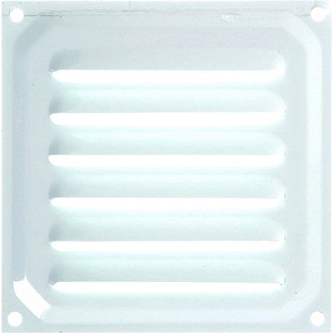 Brinox B70210D - Griglia di ventilazione 10 x 10 cm, colore: Bianco laccato