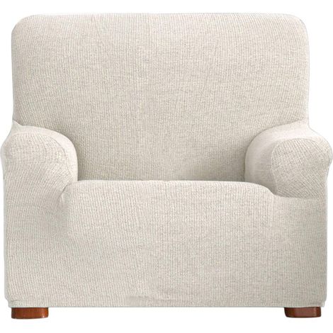 Housse de Fauteuil Chenille/Acrylique/Polyester/Coton/Elastomère Ecru 37 x 9 x 29 cm (1/4)
