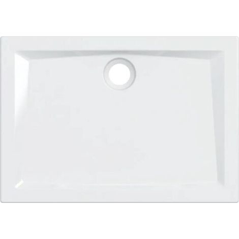 GEBERIT - PIATTO DOCCIA RETTANGOLARE 100X70 H.6 CM. TIPO 60 BIANCO IN GRES FINE PORCELLANATO 550.054.00.1 (1/4)