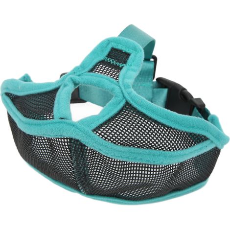 Muselière pour chien à museau court, en maille, réglable et respirante, anti-morsure, pour bouledogue (taille XL). (1/5)
