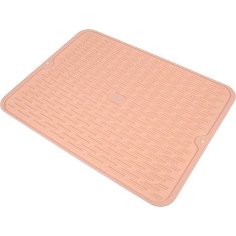 Tapis Égouttoir Cuisine sous-Main Isolant Thermique et Anti-Huile 40x30 Cm en Silicone Rose Maison Comptoir Cuisine (1/5)