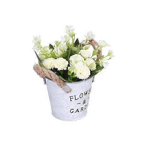 Künstliche Topfblumenarrangements, Dekoblumen für Regal, Schreibtisch oder Tisch im Büro