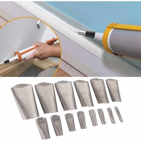 20 embouts de pistolet à colle en acier inoxydable de type bec de canard (1/4)