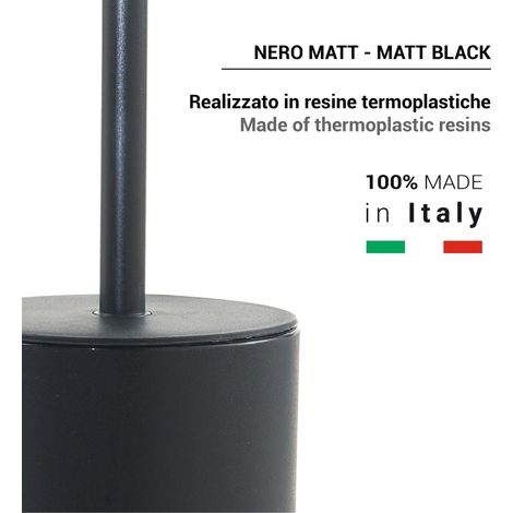 GEDY SH331400300 SHARON Escobillero Negro Mate - ref: SH331400300