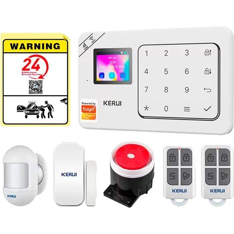 Sistema di allarme di sicurezza, controllo wireless, notifiche mobile, KIT 1, spina EU-A (1/2)
