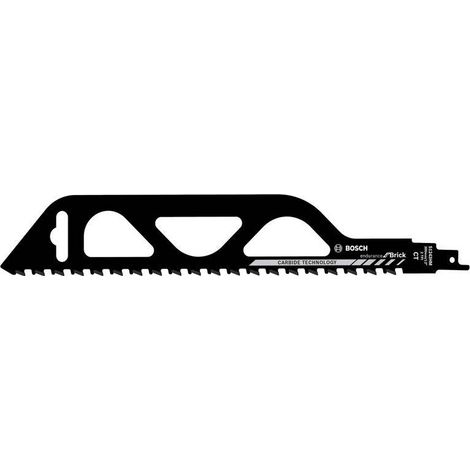 Bosch – Lame de scie sabre S 1243 – Pour coupes dans briques grossières – Compatible scies à sabre récipro et tigre – Longueur 124mm (1/5)