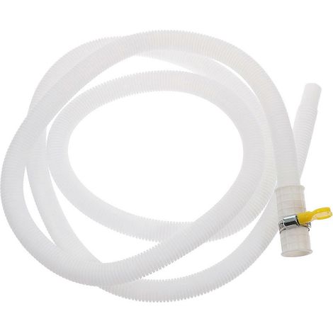 Tuyau de remplacement pour tuyau d'évacuation de climatiseur, tuyau flexible avec collier de serrage. (1/5)