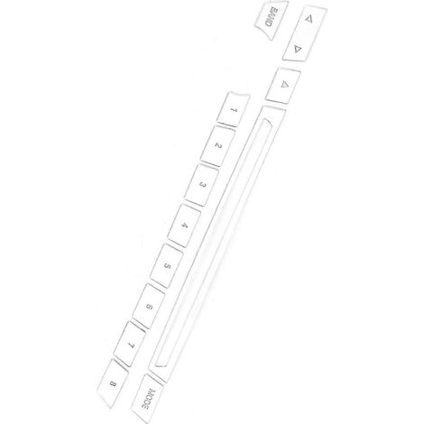 Ensemble de 13 autocollants pour protéger les boutons de commande de voiture en alliage d'aluminium, compatible avec les BMW X5 et X6 (2015-2018). (1/5)