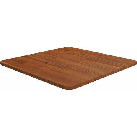 Dessus de table carré Marron foncé50x50x1,5cm Bois chêne traité vidaXL