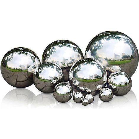 Bille creuse en acier inoxydable poli miroir de 51 mm, épaisseur de paroi de 1,0 mm (1/5)