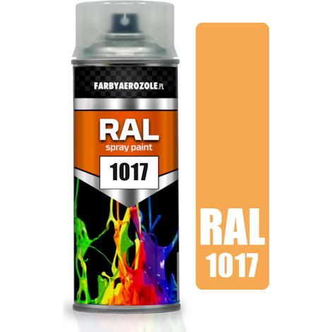 Vernice acrilica spray giallo zafferano lucido RAL 1017, 400 ml (1/2)