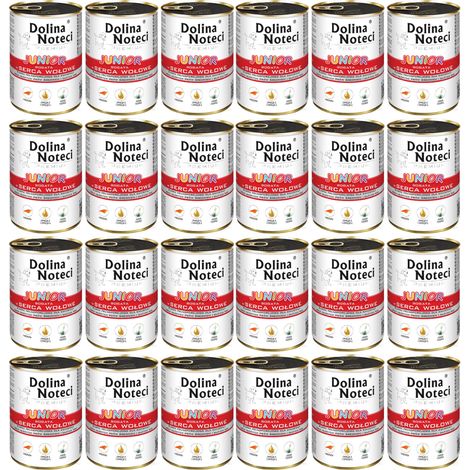 Cœurs de bœuf junior premium Dolina Noteci 24 x 400 g (1/2)