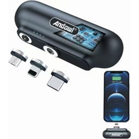 Mini Chargeur Portable Magni Power Bank 5000mah Avec 3 Connecteurs 7019-3 (1/5)