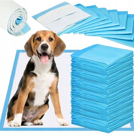 Hygienische Unterlagen für Hunde 40x60 cm 100 Stück. Saugfähige Matten zum Sauberkeitstraining. (1/5)