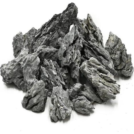 Roches Naturelles Décoratives De 2,5 À 5,1Cm Pour Aquarium,Terrarium,Jardin Féérique (1Kg (3-7Cm),Pierre Seiryu)[BI19] (1/5)