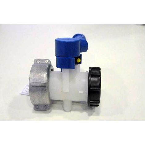 Multitanks – 2-Zoll-HDPE-Absperrklappe mit 70-mm-Mutter – S60X6-Außengewinde – Geeignet für 1000-Liter-Tanks – Ventil für wasserdichten Verschluss (1/5)