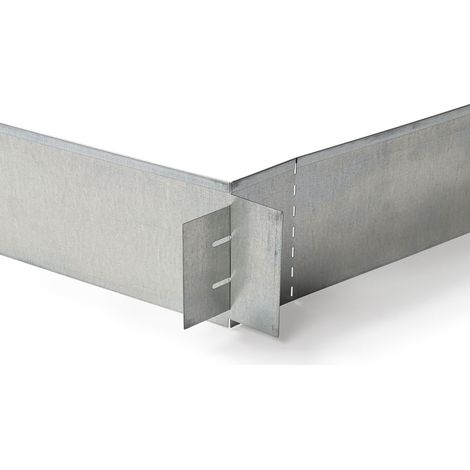 Terre Jardin – Bordure de jardin flexible en acier galvanisé – Lot de 5 bordurettes 1M – Résistance à l'abrasion et à la corrosion – Installation facile (1/4)