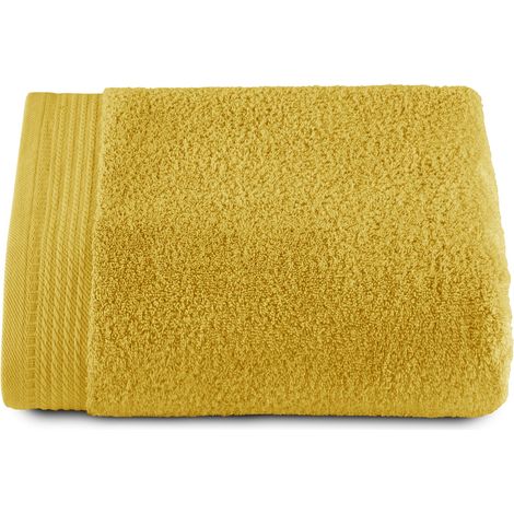 Grandes Serviettes de Bain - Serviettes de Bain - 1 Serviettes de Douche - 70x140 cm - 100% Coton - 600 Grammes - Citron (1/5)