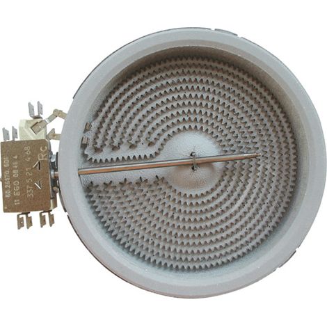 Plaque radiant 230V Ø 140mm 1200W (481281718738, 00289561) Plaque de cuisson AEG, ARISTON HOTPOINT, ASKO, BALAY, BAUKNECHT, BLAUPUNKT, BOSCH, CONSTRUCTA, CYLINDA, ELVITA, ESKIMO, ETNA, GAGGENAU, GENER