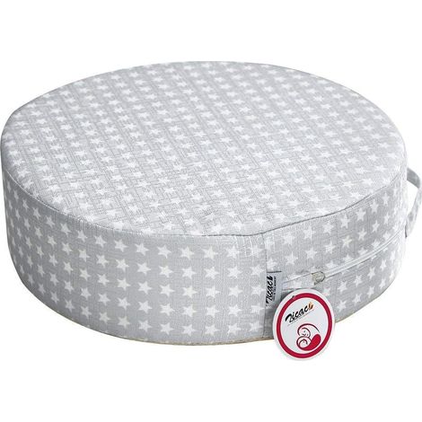 Coussin de Siège Réhausseur Chaise Enfant Mousse Imperméable Portable Confortable Anti Glisse pour Bébé Infantile Repas (Gris Clair) (1/5)