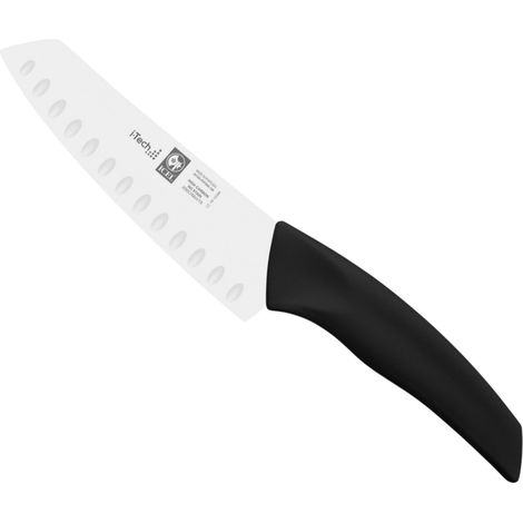 Icel coltello Santoku professionale acciaio inox nero 14 cm (1/3)